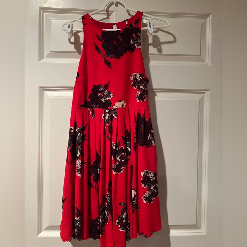 Free People Red Floral Dress